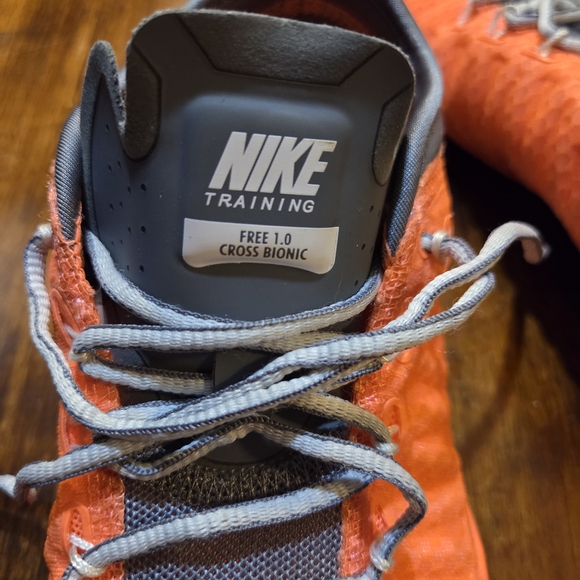 Nike Womens Free 1 Cross Bionic 641530-801 Orange Running Shoes Sneakers Sz 5 - Picture 7 of 7